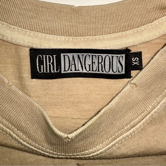 Girl Dangerous Graphic Tee XS – Peace Love Retro 70s Hippie Boho - Picture 6 of 11